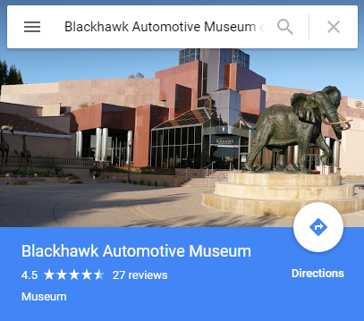 Blackhawk Automotive Museum